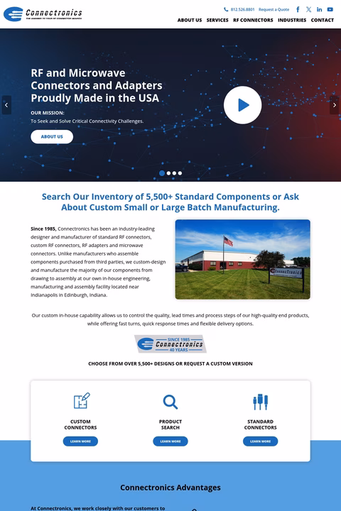 Connectronics Homepage 1440px