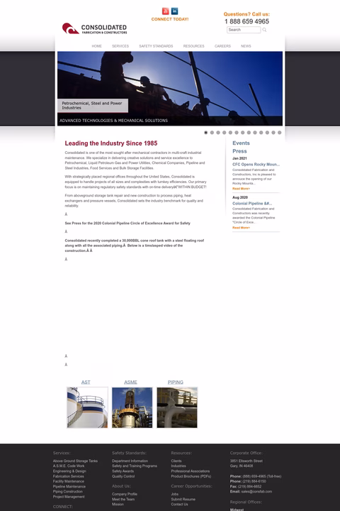 Consolidated-Fabrication Homepage 1440px