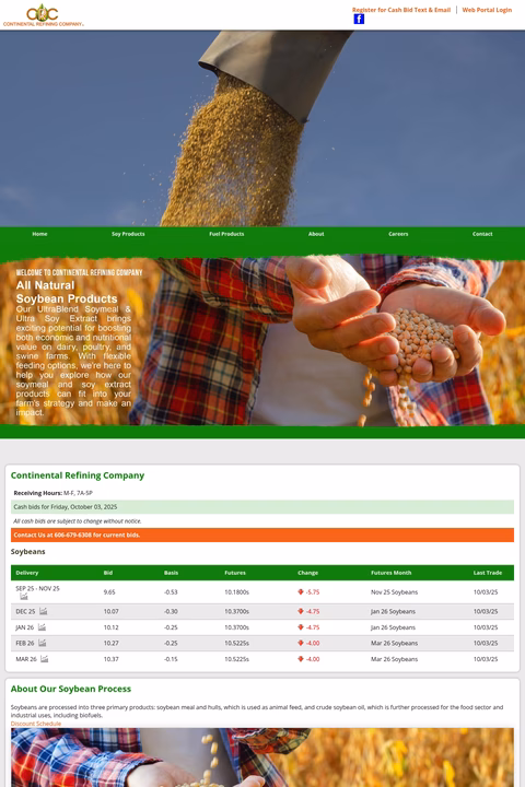 Continental-Refining-Company Homepage 1440px