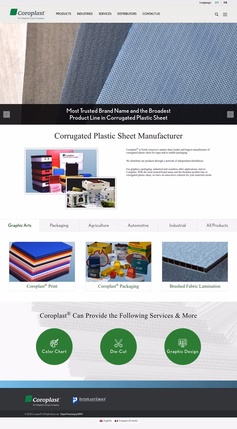 Coroplast Homepage 1440px