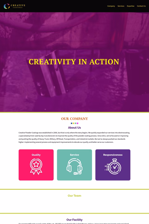 Creative-Coatings Homepage 1440px