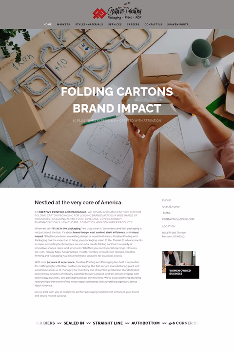 Creative-Printing-Company Homepage 1440px