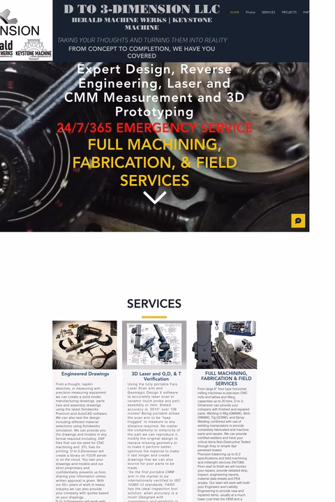 D-To-3-Dimension Homepage 1440px