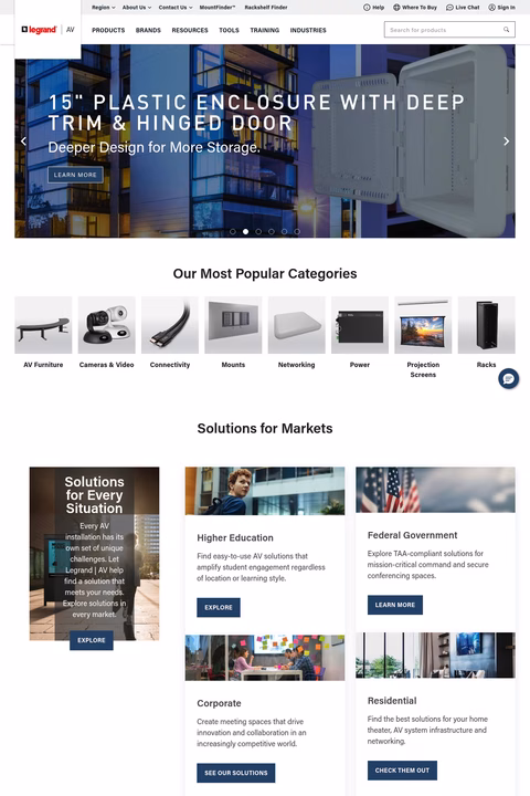 Legrand-Av Homepage 1440px