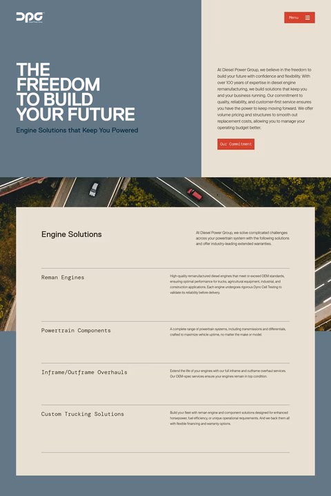 Diesel-Power-Group Homepage 1440px