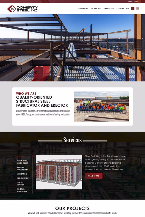 Doherty-Steel Homepage 1440px