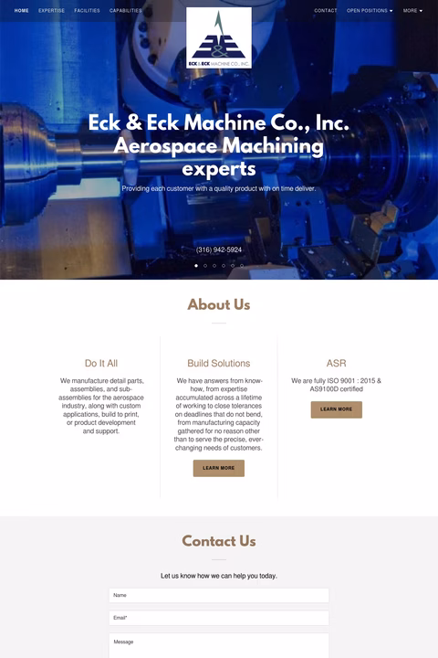 Eck-Eck-Machine-Company Homepage 1440px