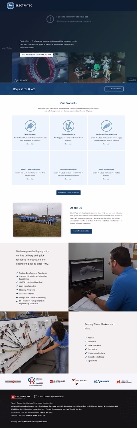 Electri-Tec Homepage 1440px