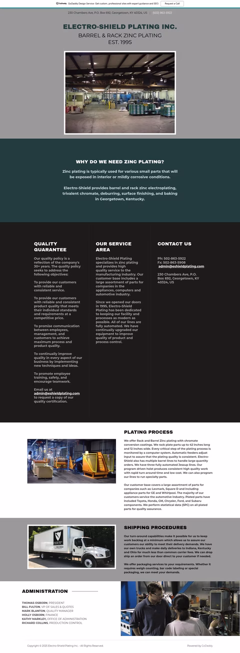 Electro-Shield-Plating Homepage 1440px