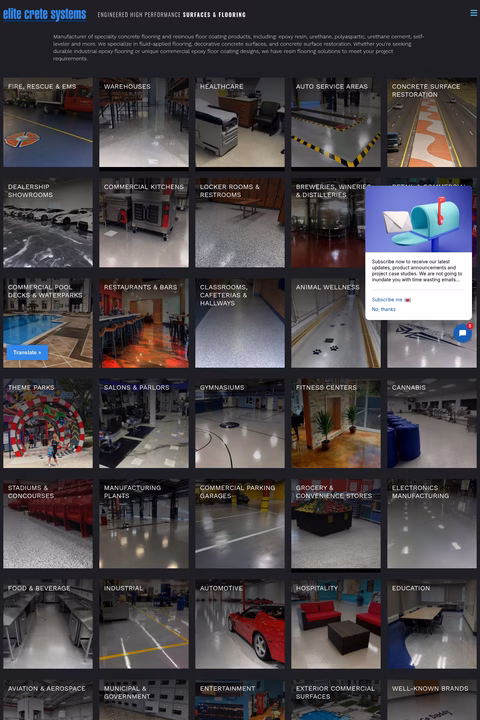 Elite-Crete-Systems Homepage 1440px