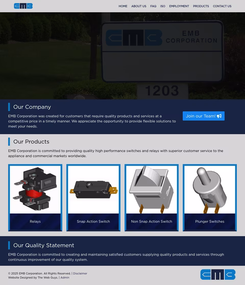 Emb-Corporation Homepage 1440px