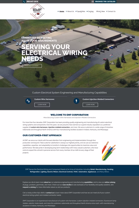Emf-Corporation Homepage 1440px