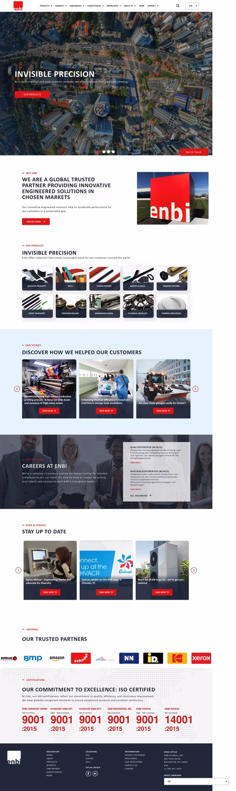 Enbi-Group Homepage 1440px