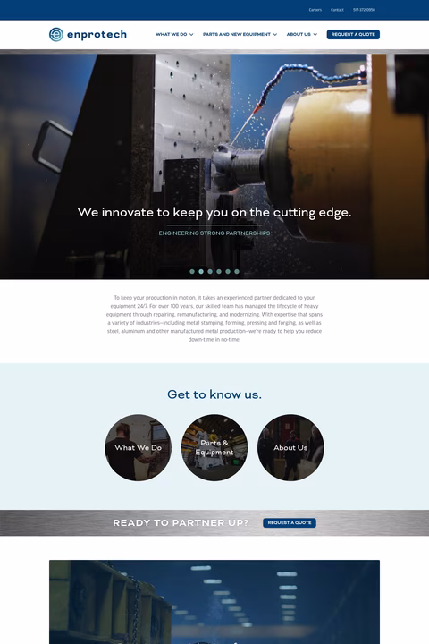 Enprotech Homepage 1440px