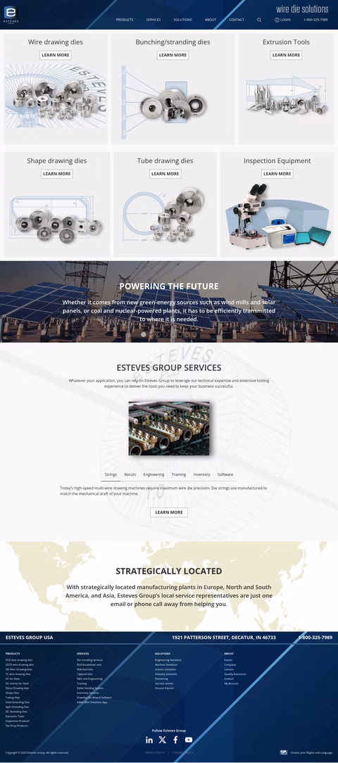 Esteves-Group Homepage 1440px