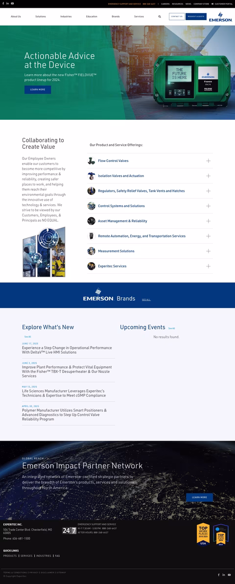 Experitec Homepage 1440px