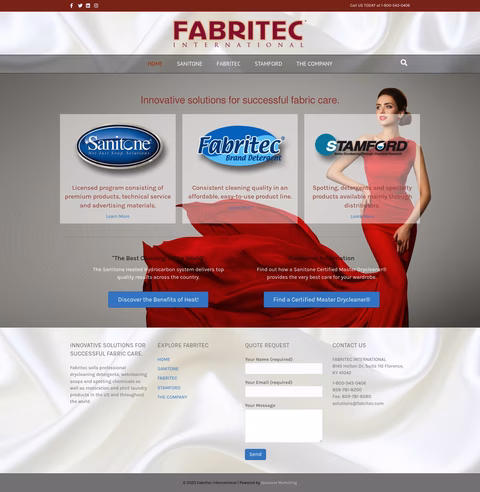 Fabritec-International Homepage 1440px