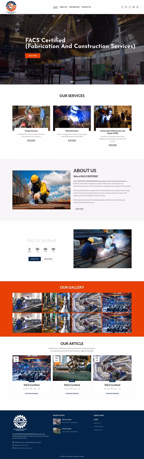 Facs-Certified Homepage 1440px