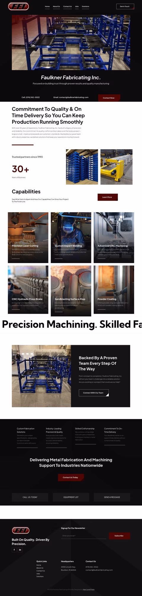 Faulkner-Fabricating Homepage 1440px