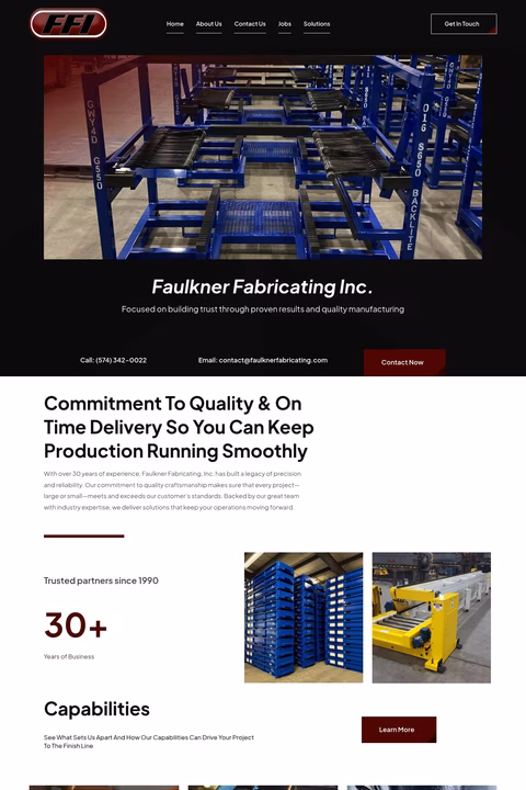 Faulkner-Fabricating Homepage 1440px