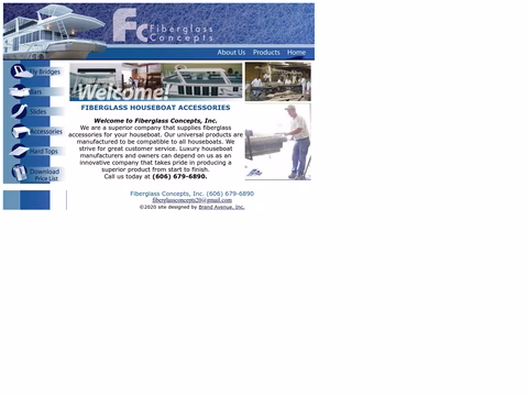 Fiberglass-Concepts Homepage 1440px