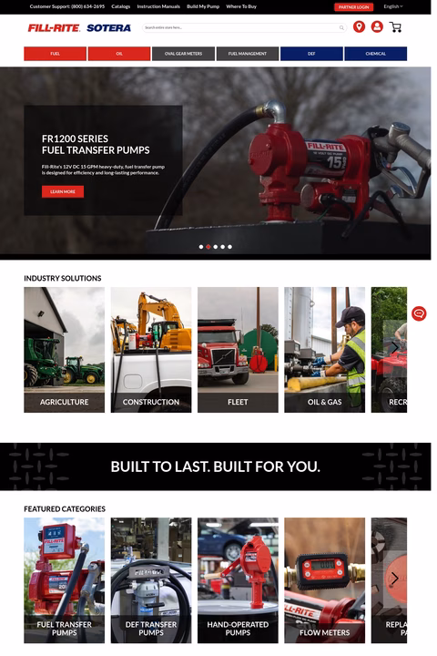 Fill-Rite Homepage 1440px