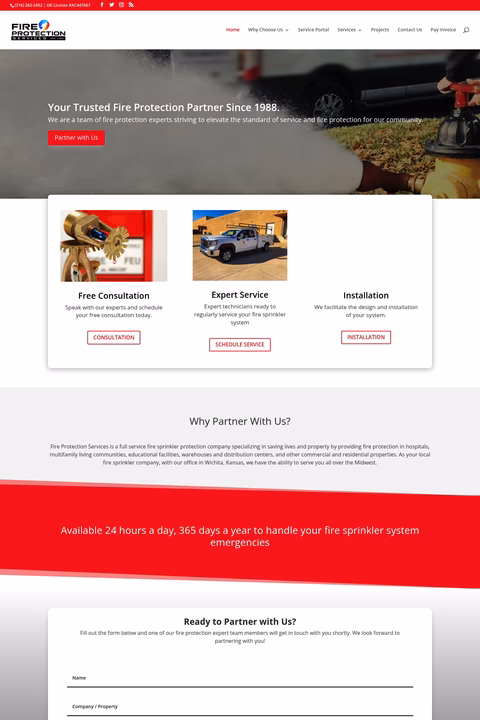 Fire-Protection-Services Homepage 1440px