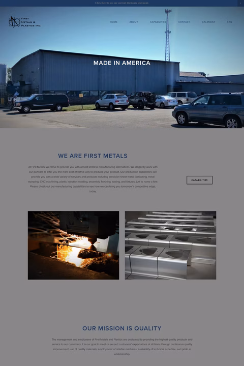 First-Metals-Plastics Homepage 1440px
