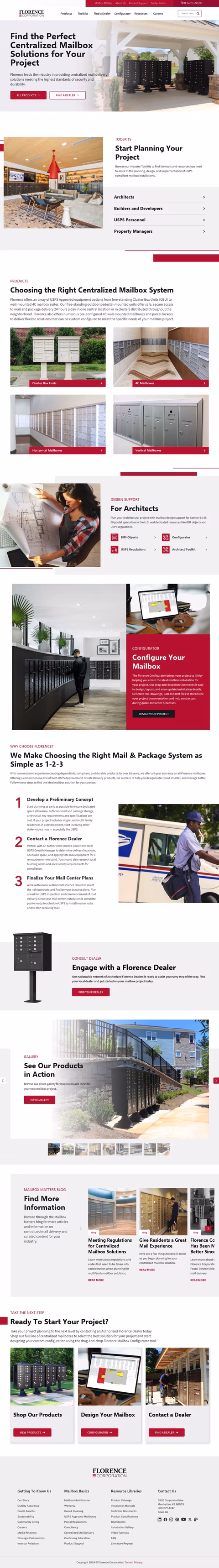 Florence-Corporation Homepage 1440px