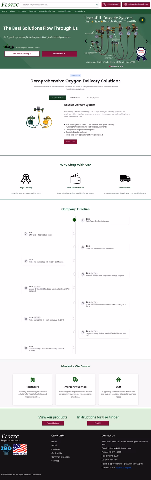 Flotec Homepage 1440px