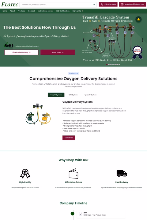 Flotec Homepage 1440px