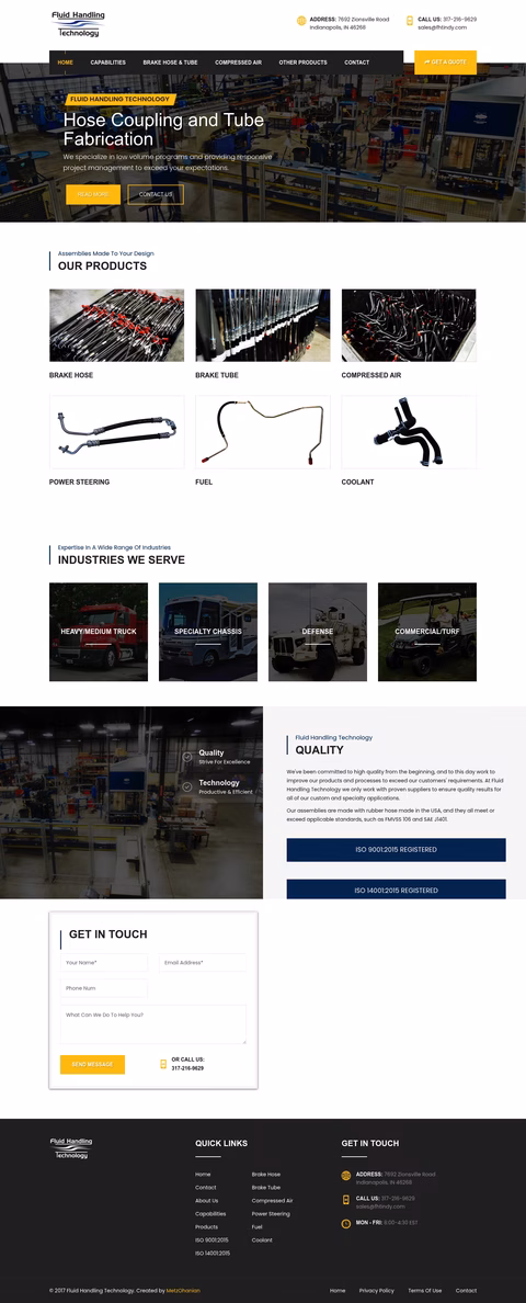 Fluid-Handling-Technology Homepage 1440px