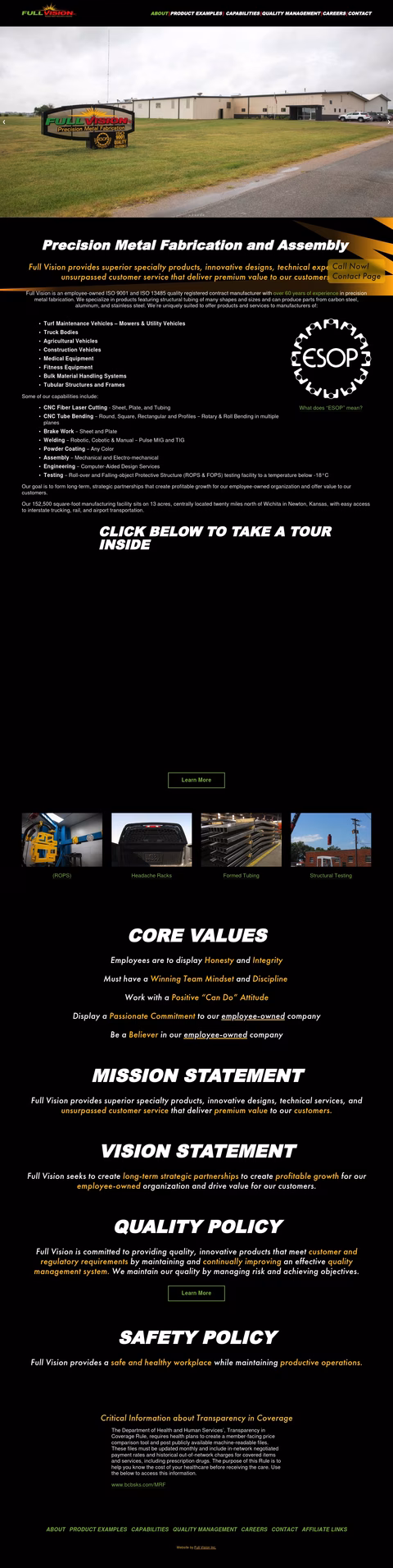 Full-Vision Homepage 1440px