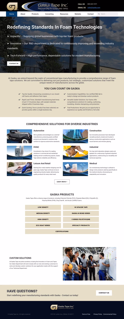 Gaska-Tape Homepage 1440px