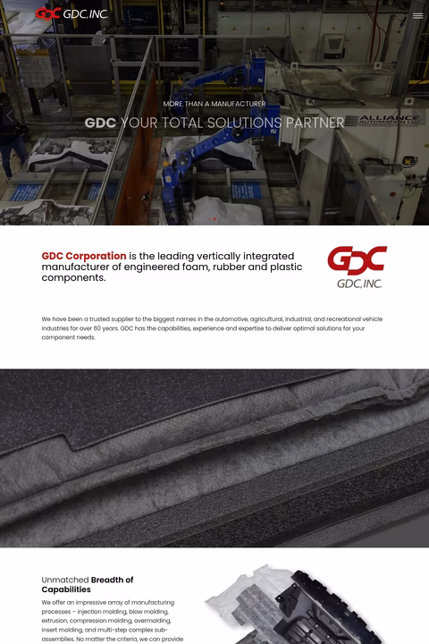 Gdc-Corporation Homepage 1440px