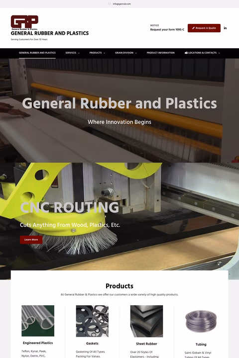 General-Rubber-Plastics Homepage 1440px