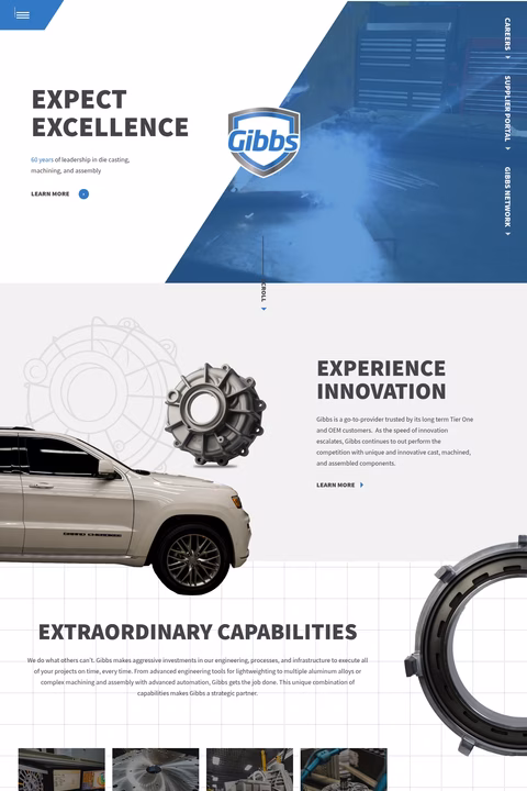 Gibbs-Die-Casting Homepage 1440px