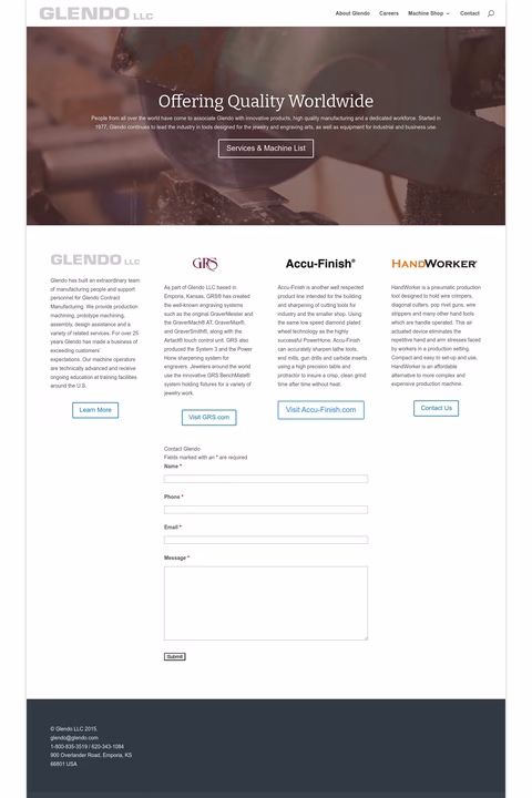 Glendo Homepage 1440px