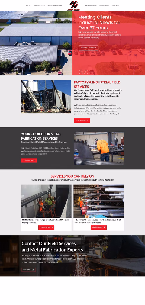 H-H-Sheet-Metal Homepage 1440px