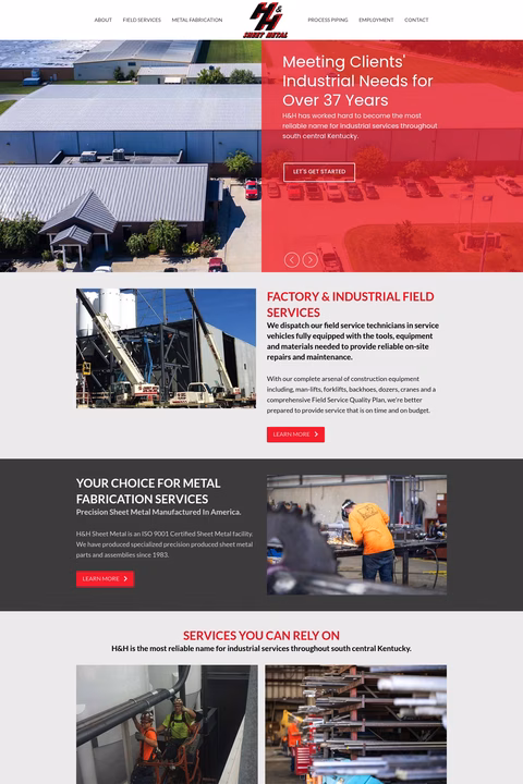 H-H-Sheet-Metal Homepage 1440px