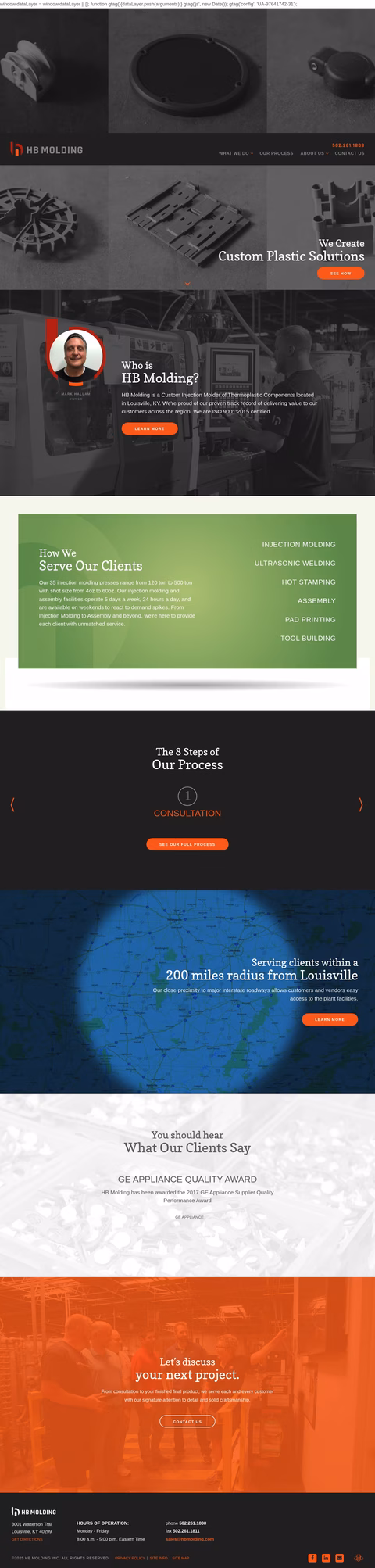 Hb-Molding Homepage 1440px