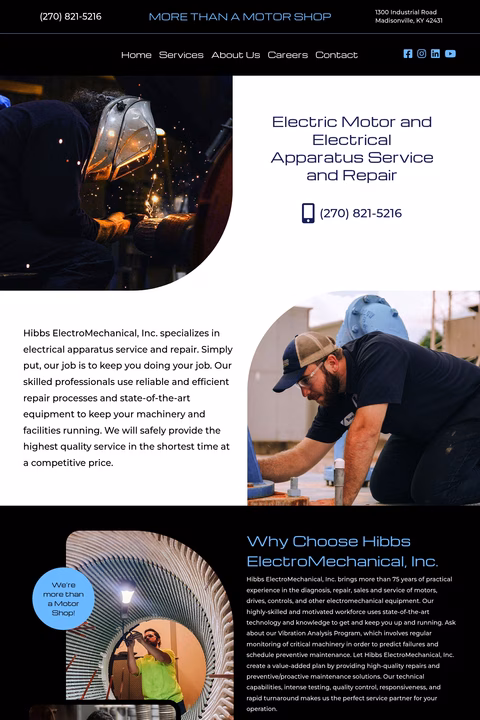 Hibbs-Electromechanical Homepage 1440px
