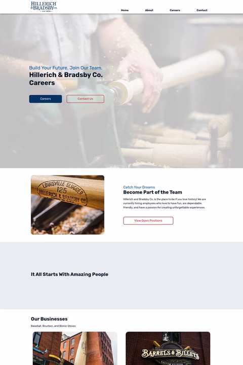 Hillerich-Bradsby Homepage 1440px