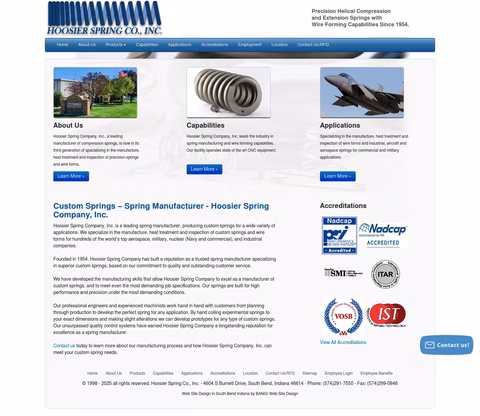 Hoosier-Spring-Company Homepage 1440px