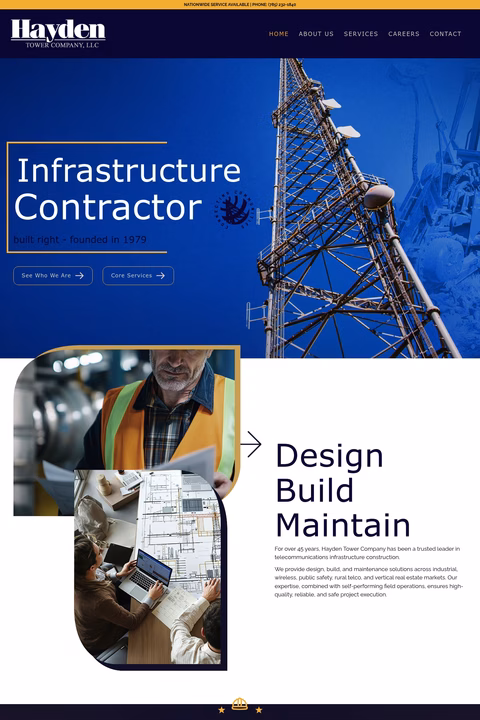 Hayden-Tower-Company Homepage 1440px