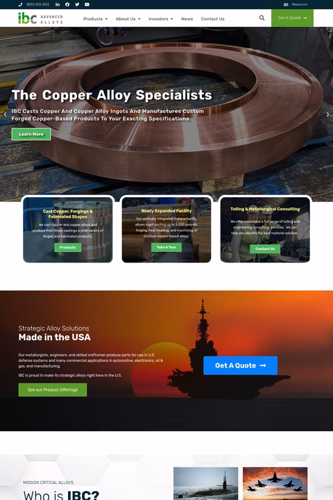 Ibc-Advanced-Alloys Homepage 1440px