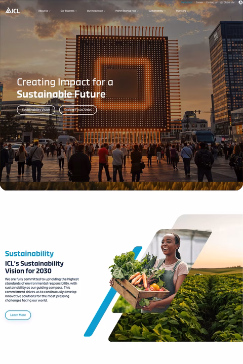 Icl-Group Homepage 1440px