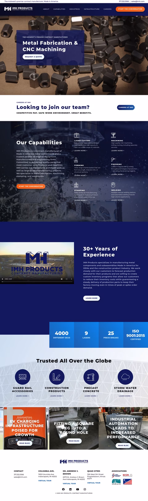 Imh-Products Homepage 1440px