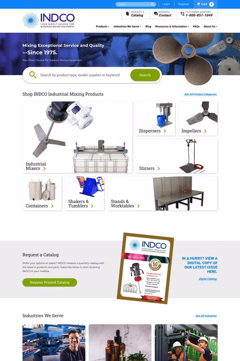 Indco Homepage 1440px