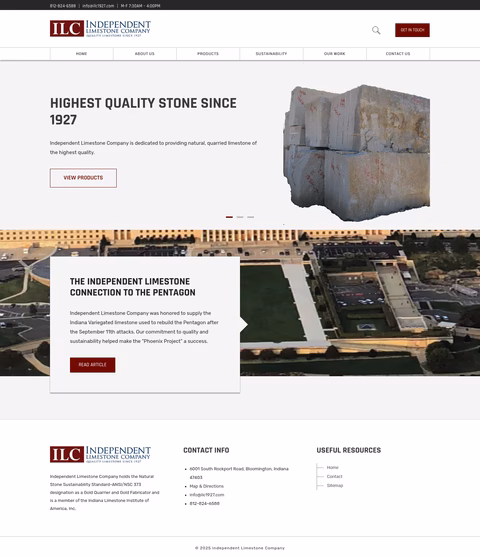 Independent-Limestone-Company Homepage 1440px